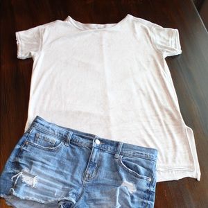Cream Crushed Velvet Top!